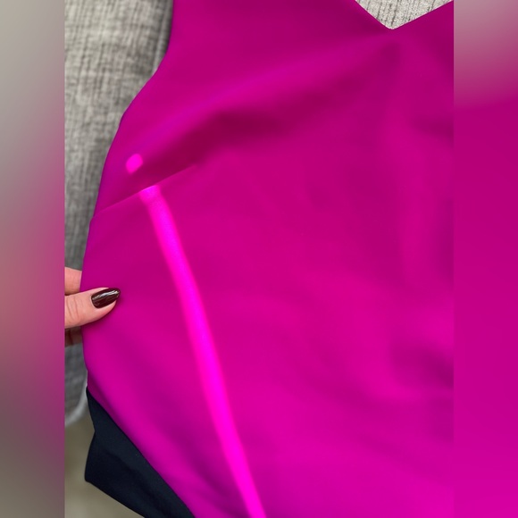 Greta Constantine color-block pink and black sexy Dress - Picture 14 of 15